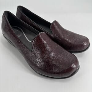 Dansko Women's‎ 40 9 9.5 Shoes Olivia Loafer Brown Textured Leather Reptile